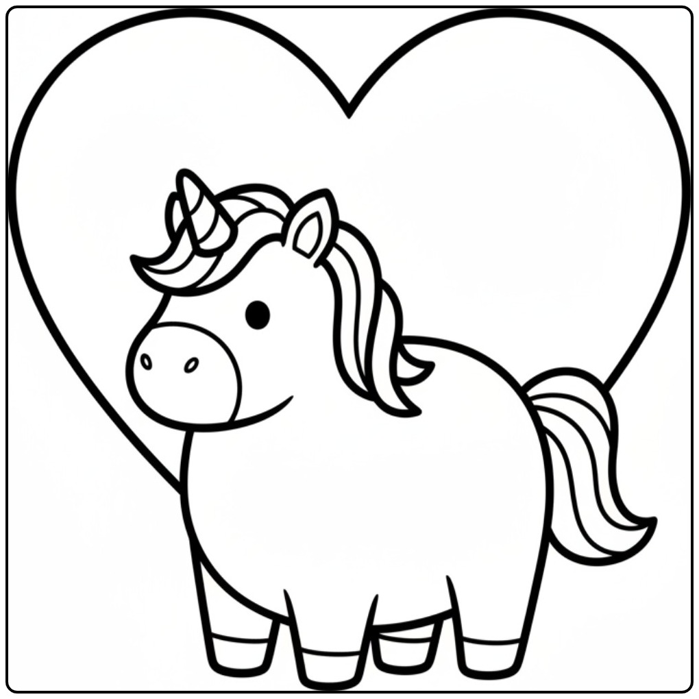 Enchanting Unicorn for Children Many Coloring Fun coloring page