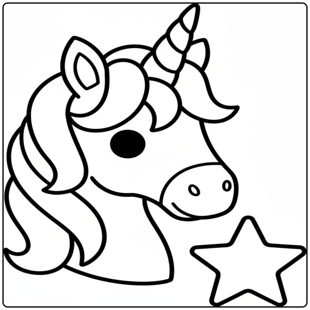 Download the Unicorn and Begin Direct with Color coloring page