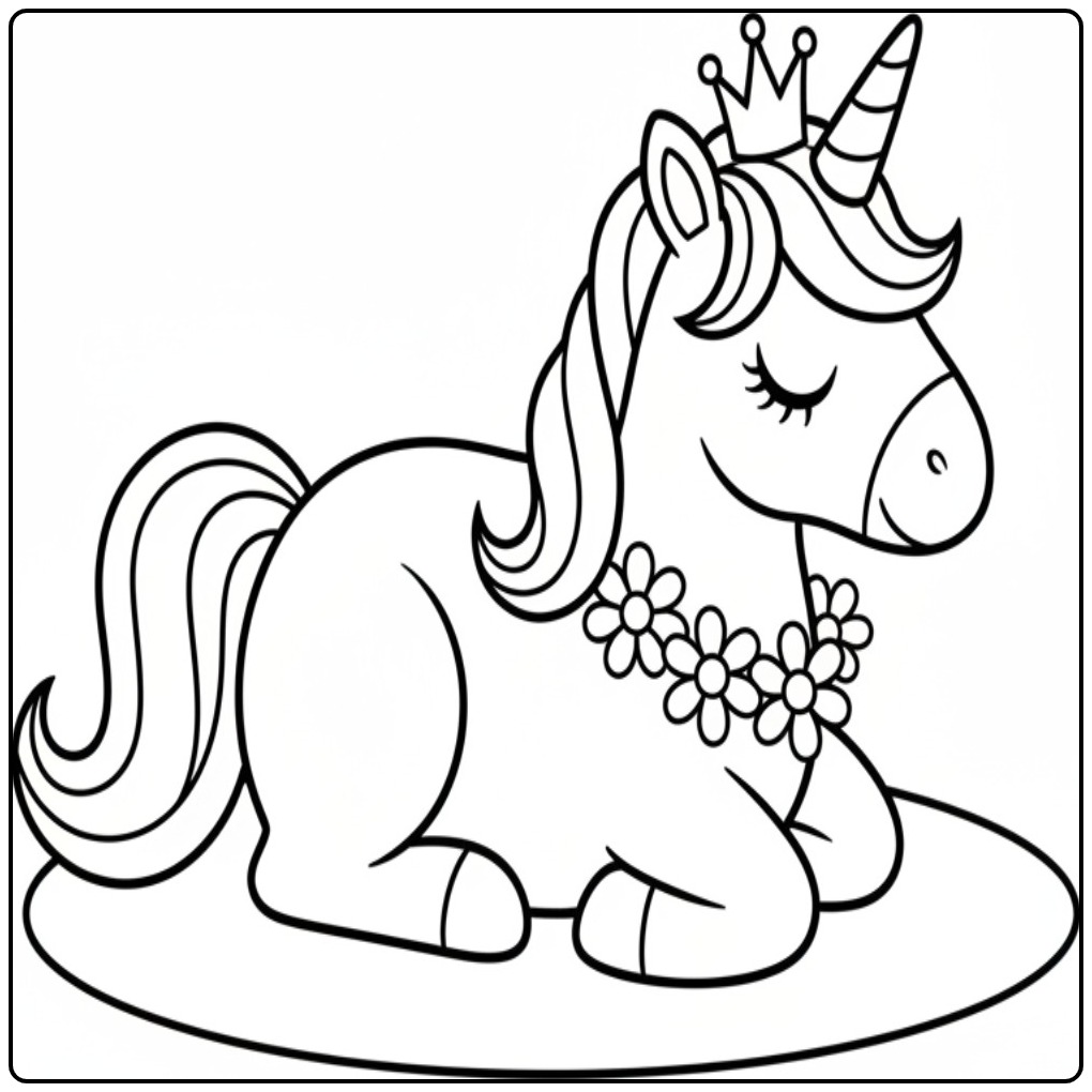 Download Your Princess Unicorn Hier coloring page