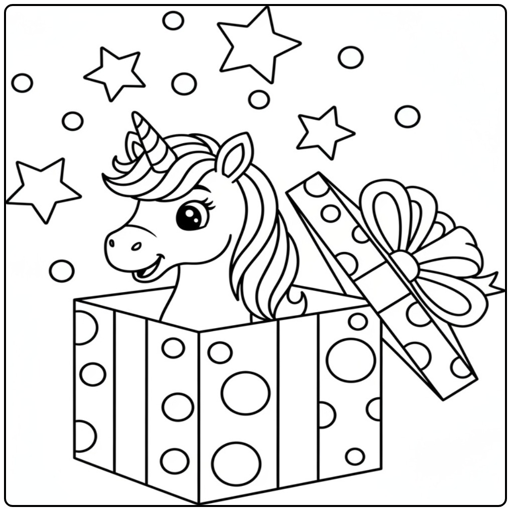 Beautiful Unicorn for Hours Coloring Fun 1 coloring page