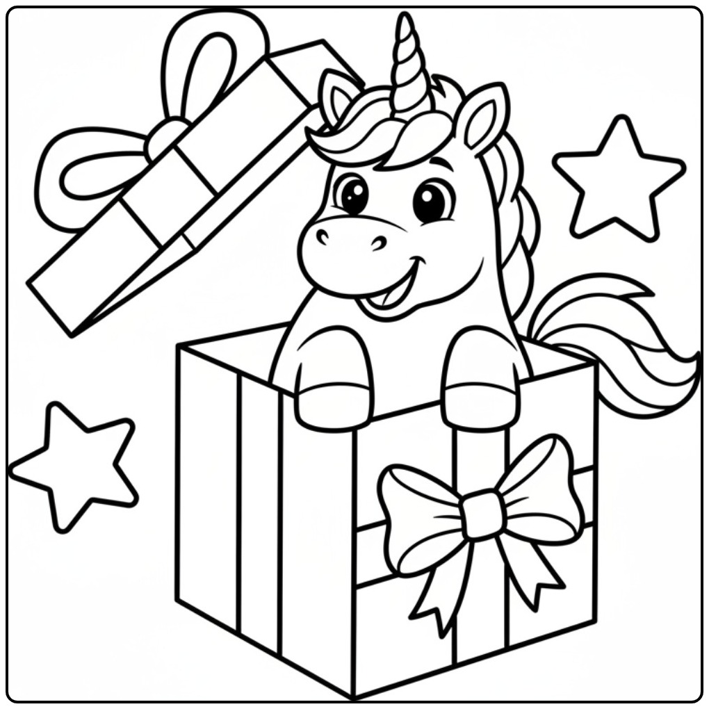 The Sweetest Unicorn Cute as a Gift coloring page