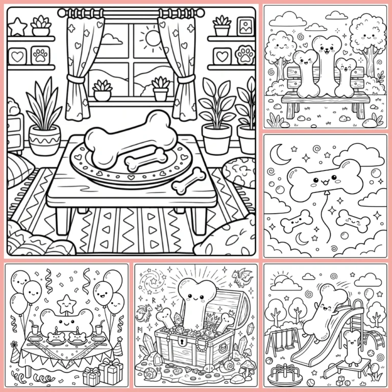 Dog Bone coloring page collection cover