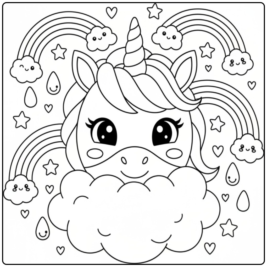 You Unicorn Rainbow Mask Adventure Begins Now Direct coloring page