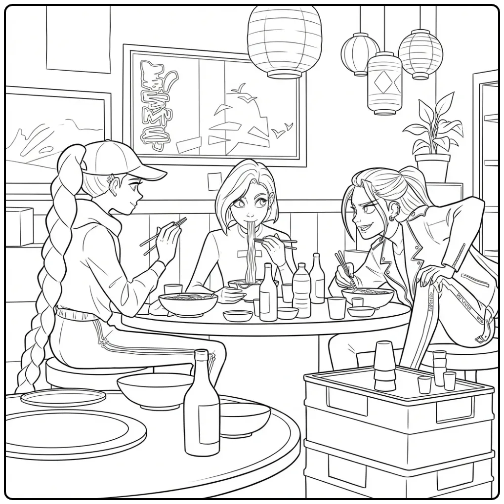 The Perfect KPop Demon Hunters coloring page