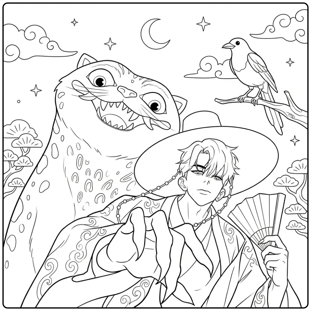 Download This Unique KPop Demon Hunters Derpy coloring page