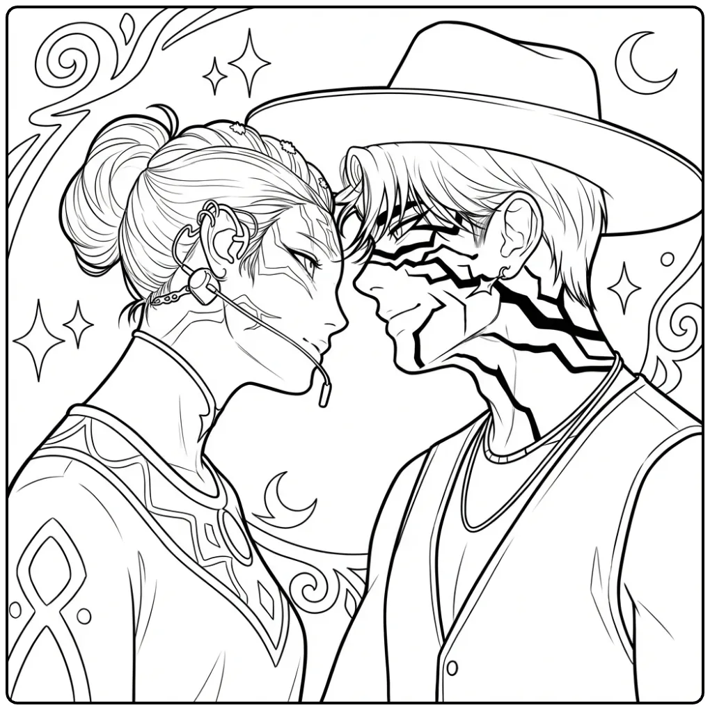Exclusive KPop Demon Hunters for Fans coloring page