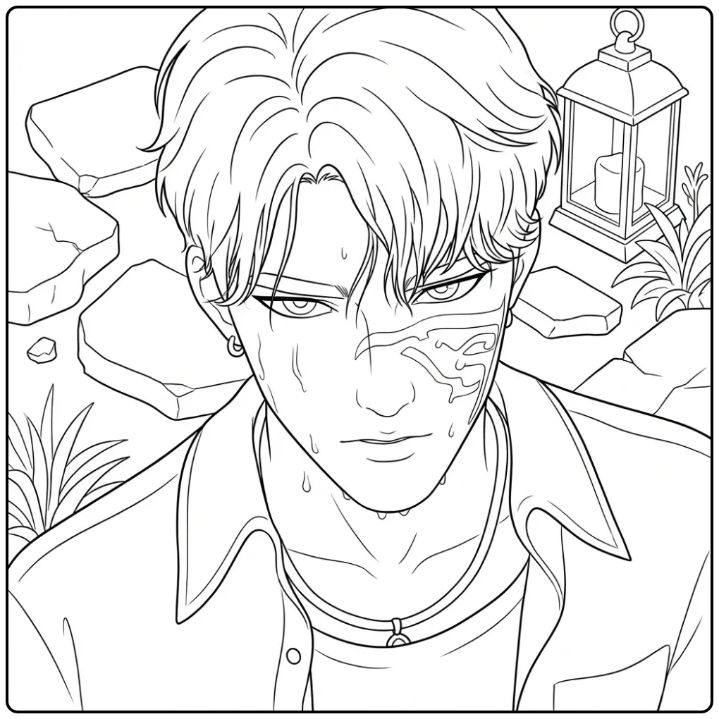 Color This Exciting Jinu KPop Demon Hunters coloring page
