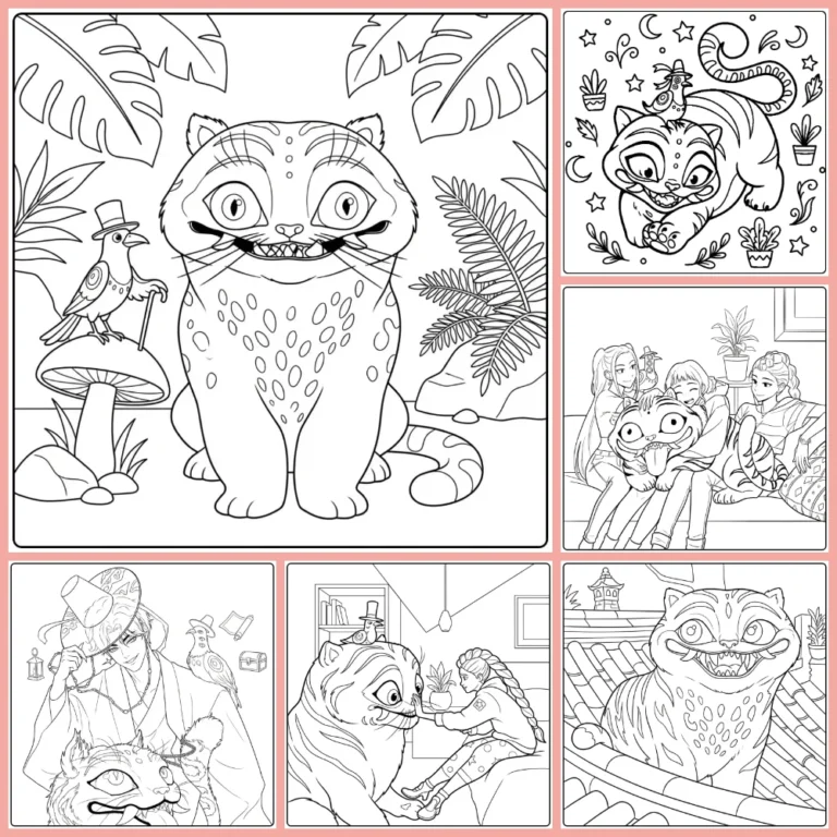 KPop Demon Hunters Derpy coloring page collection cover