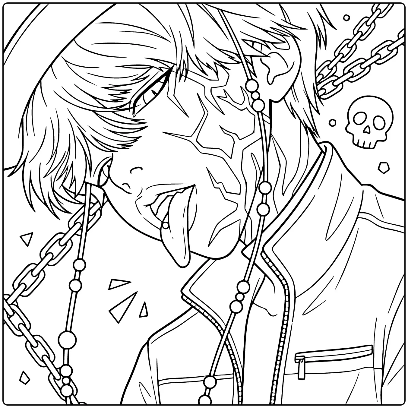 Unique KPop Demon Hunters Baby Saja coloring page