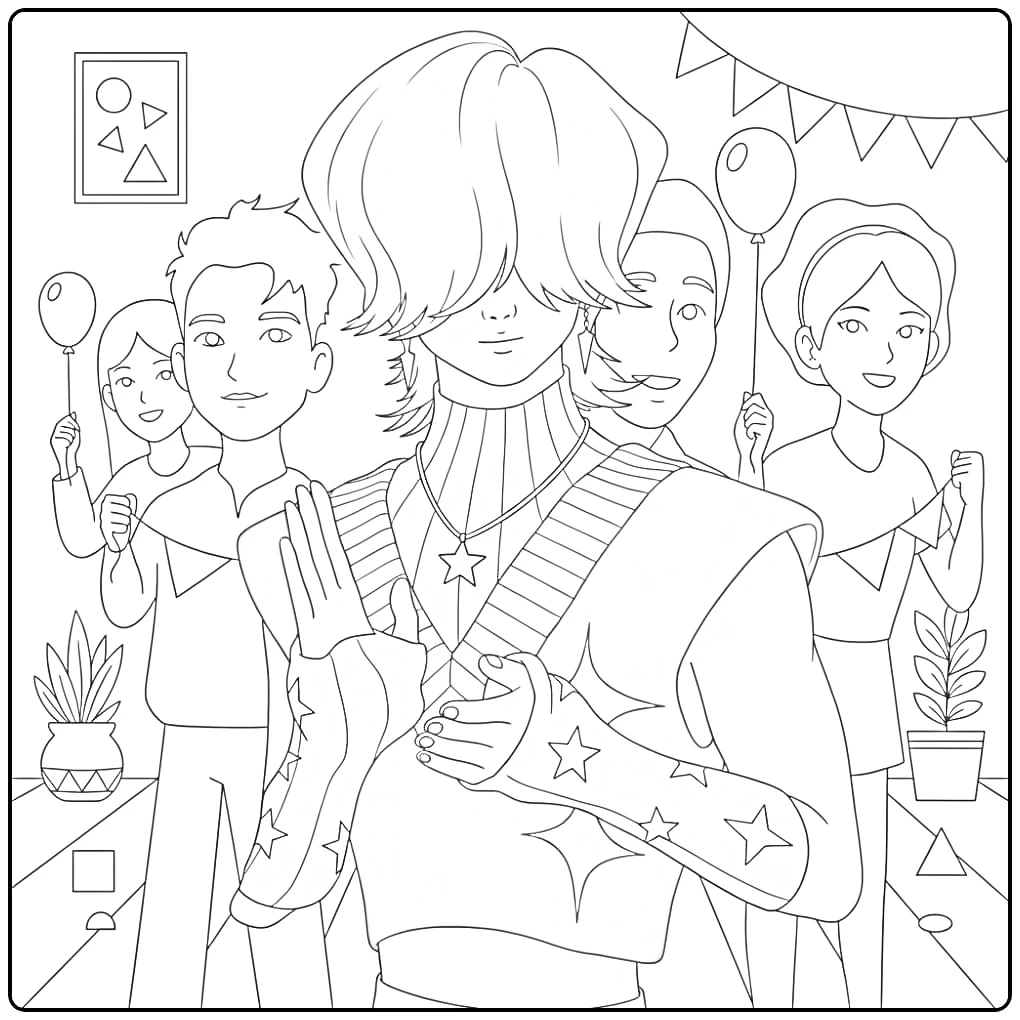 Unique KPop Demon Hunters Mystery for Fans coloring page