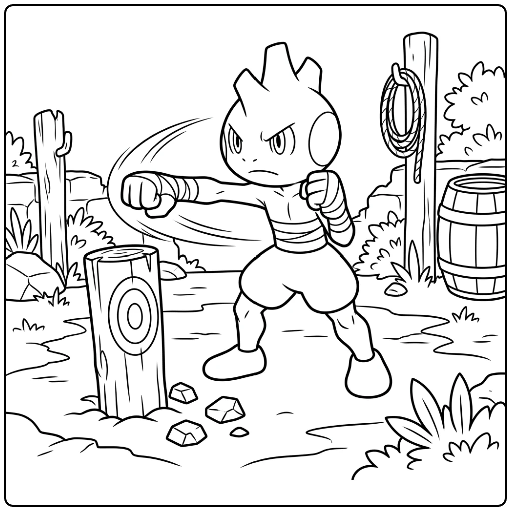 Pokemon Tyrogue coloring page
