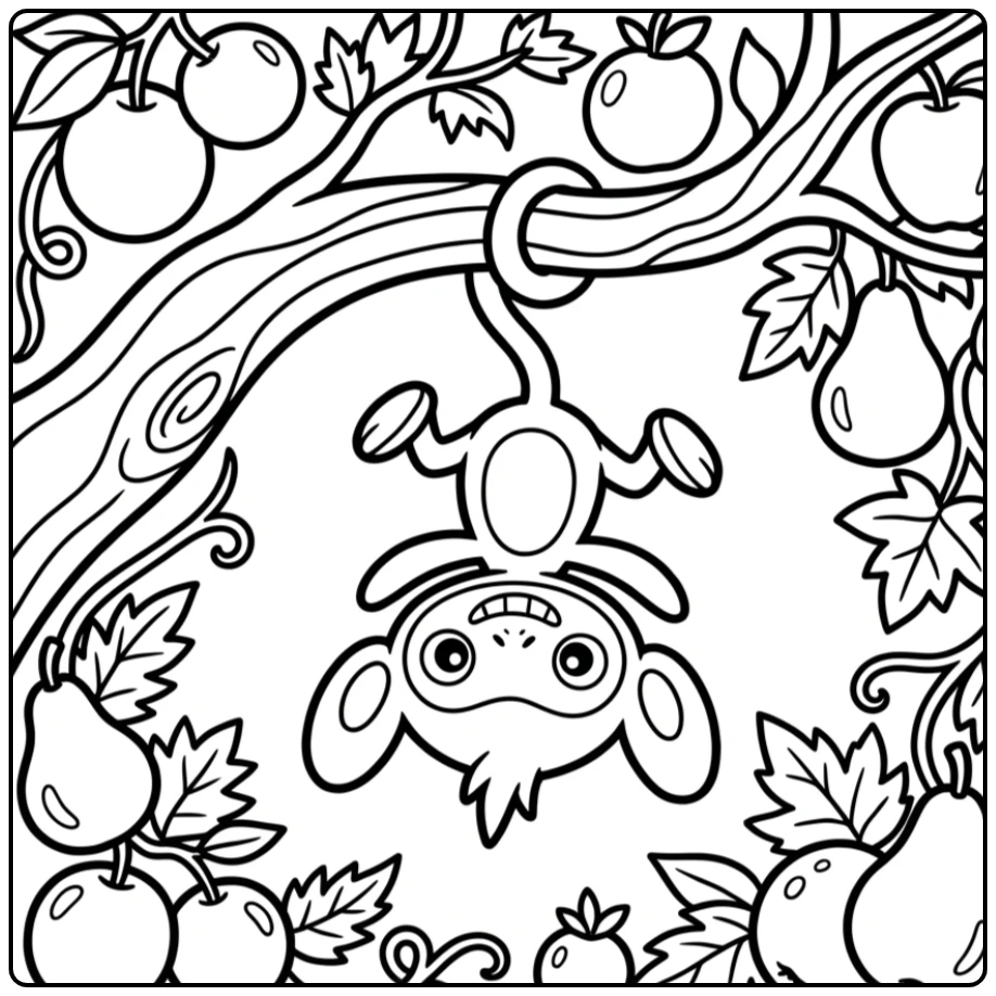 Pokemon Aipom coloring page