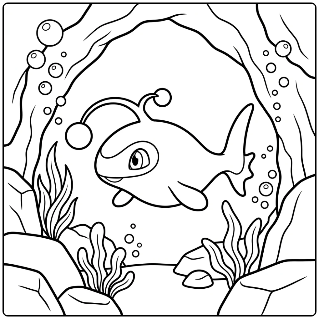 Pokemon Lanturn coloring page