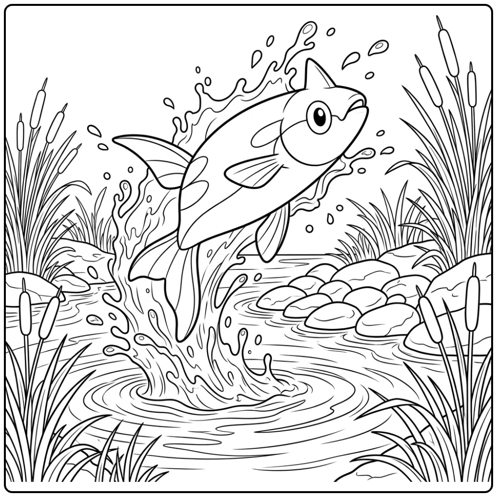Pokemon Remoraid coloring page