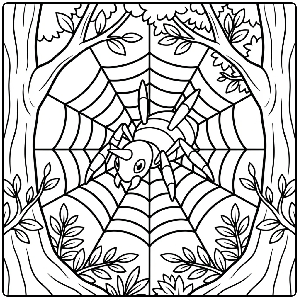 Pokemon Ariados coloring page