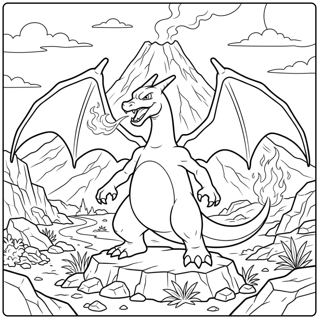 Charizard coloring page