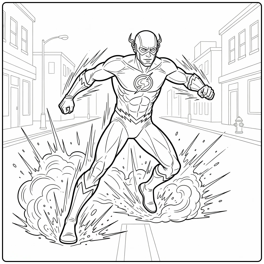 Suddenly Stopping Flash with Fabric and Energy coloring page