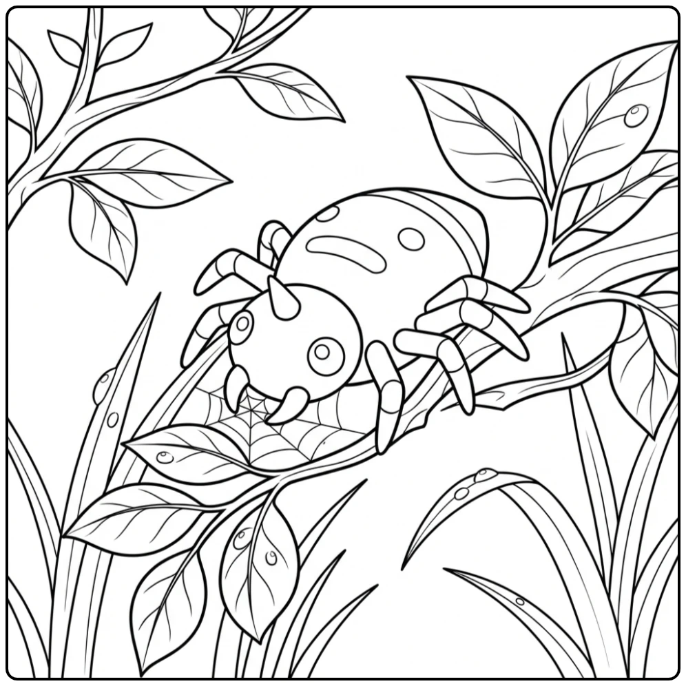 Pokemon Spinarak coloring page