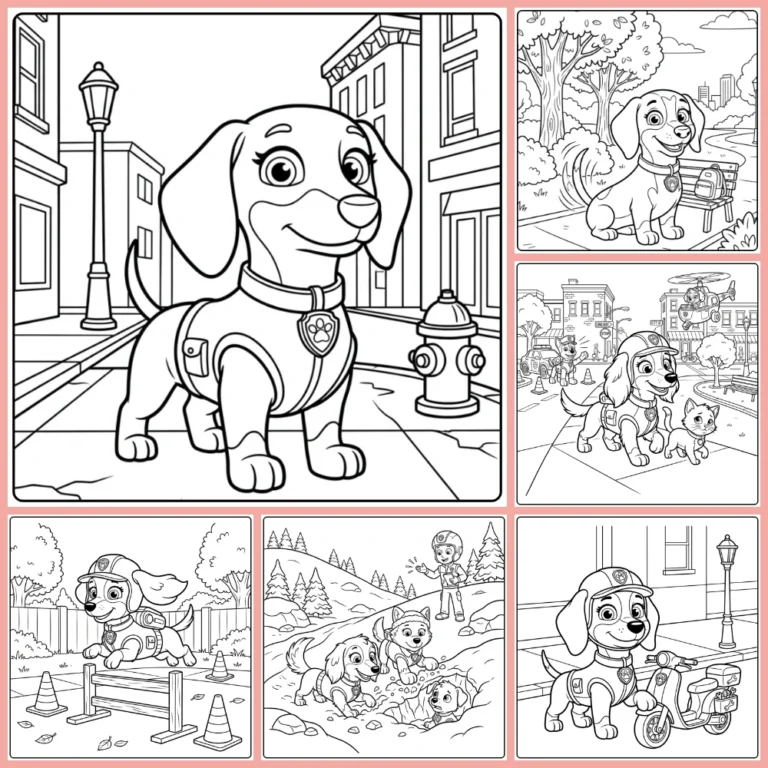 Paw Patrol Liberty coloring page collection cover image