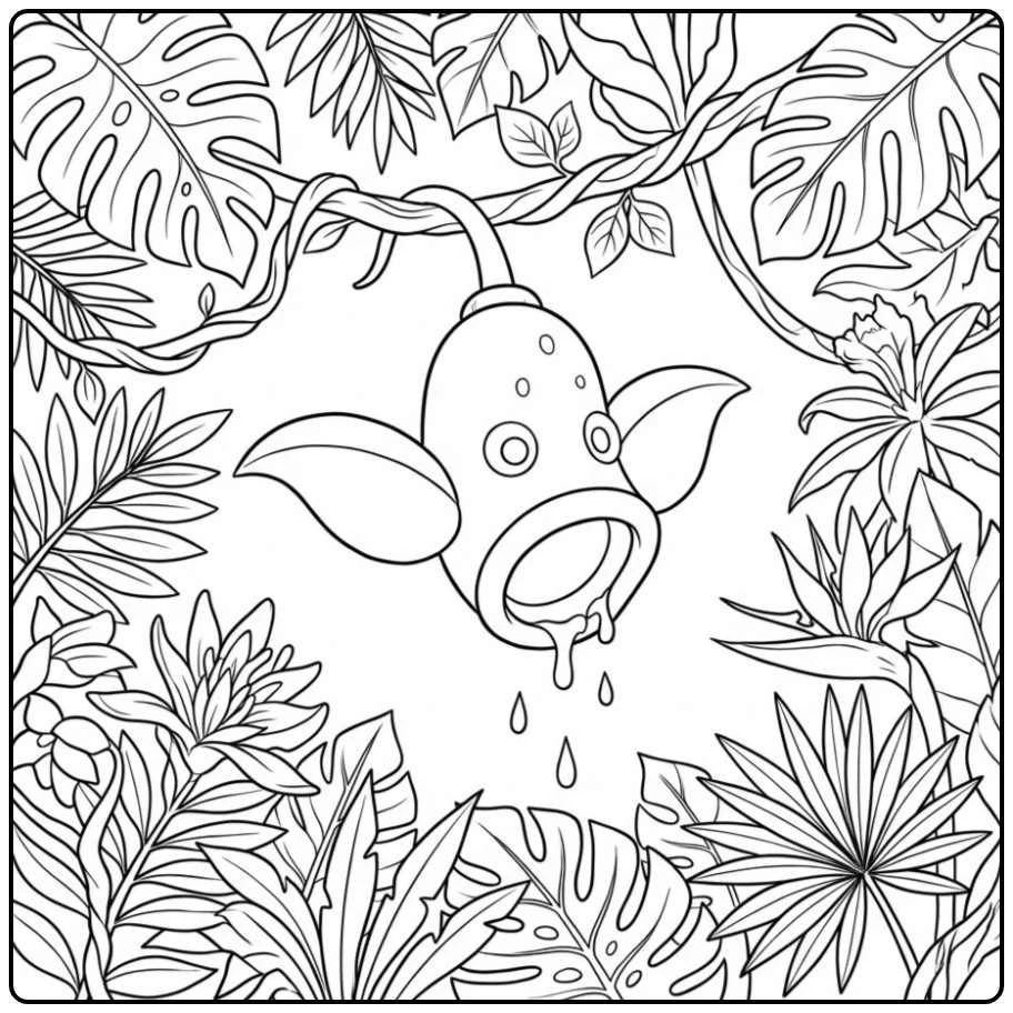 Pokemon Weepinbell for Children coloring page