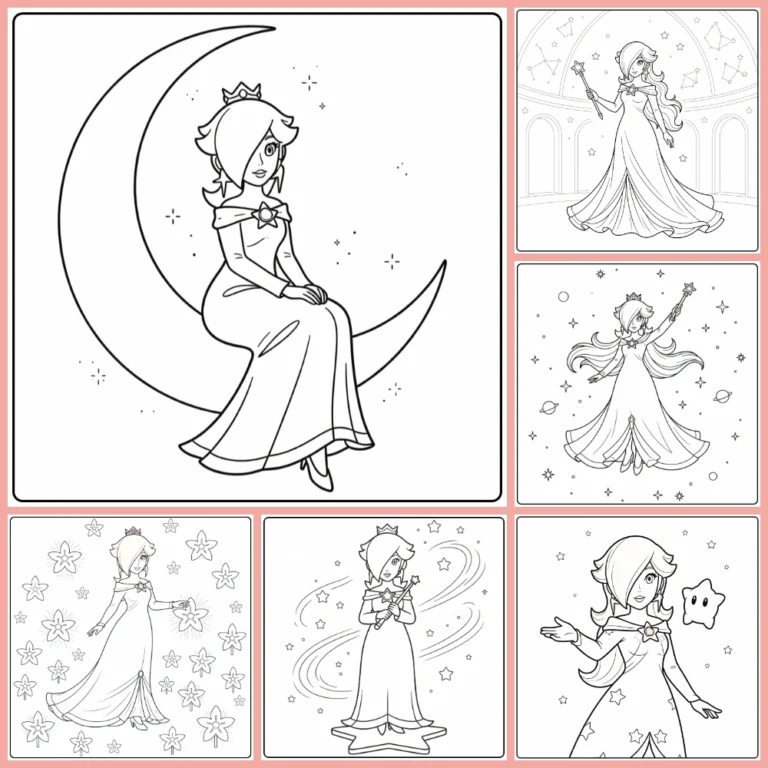 Rosalina coloring page collection cover image