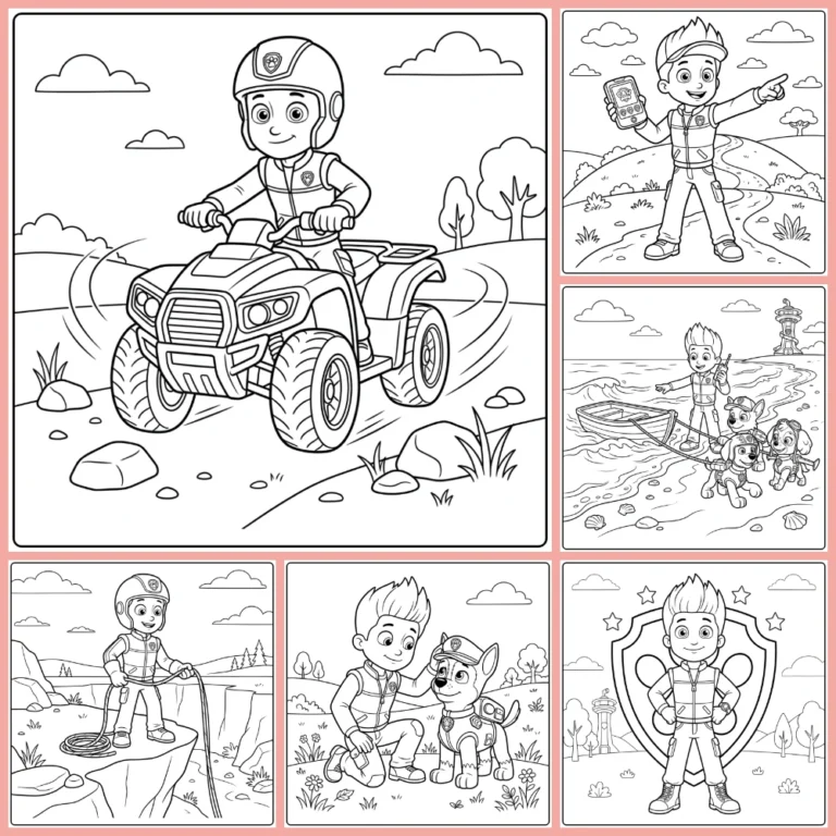 Ryder Paw Patrol coloring page collection cover image