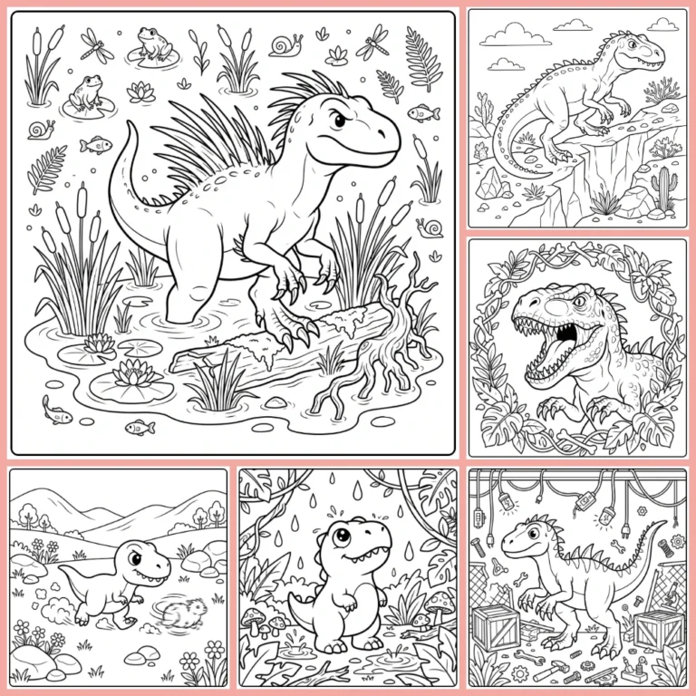 Scorpius Rex coloring page collection cover