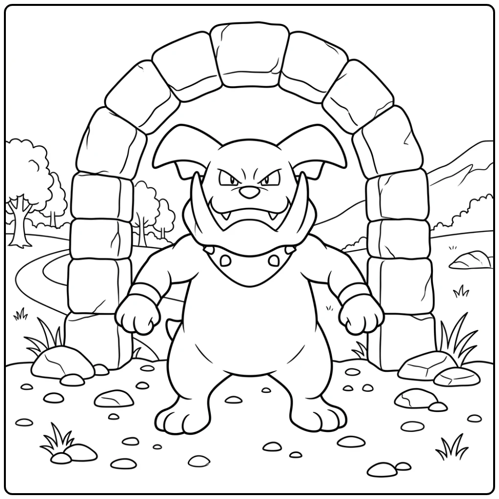 Pokemon Granbull coloring page
