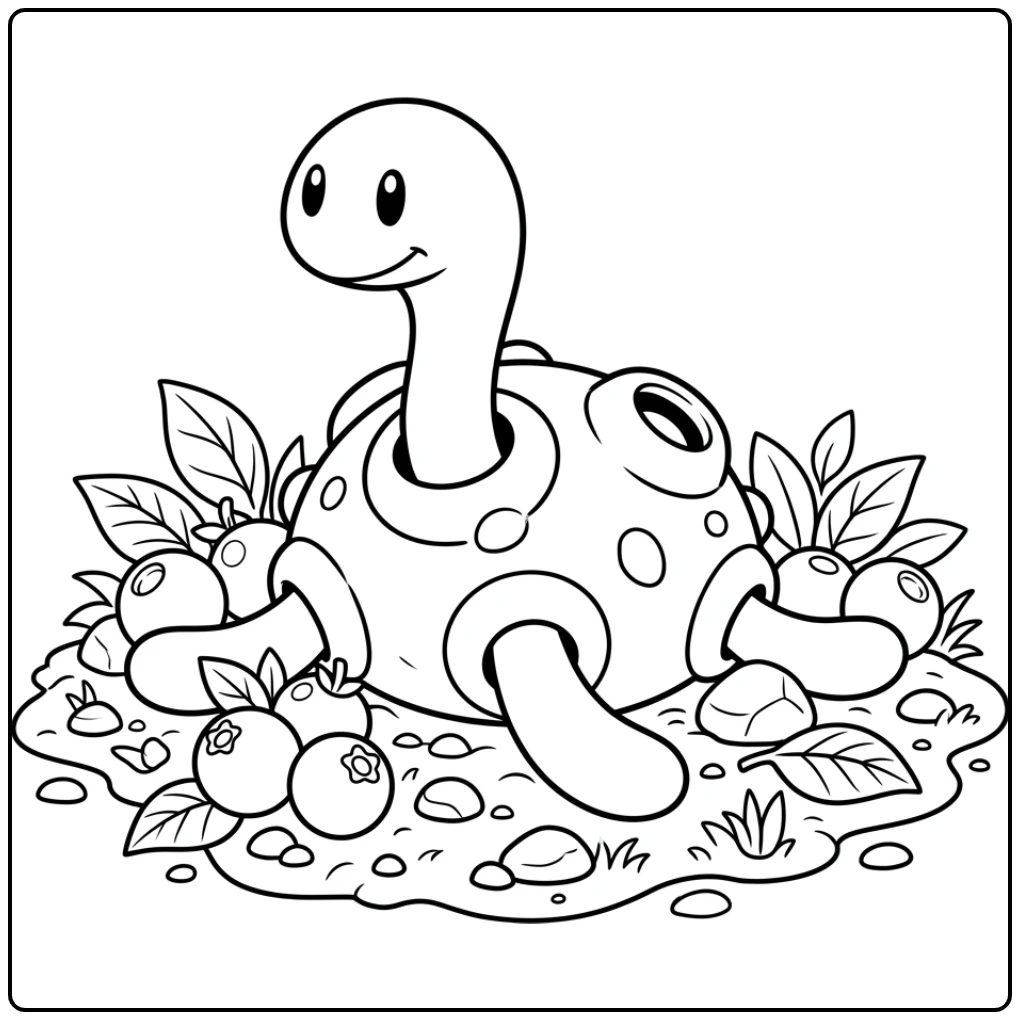 Pokemon Shuckle coloring page