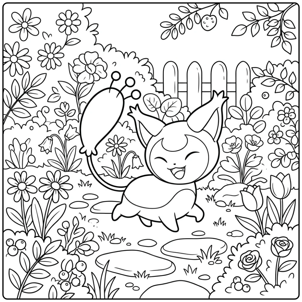 Pokemon Skitty coloring page