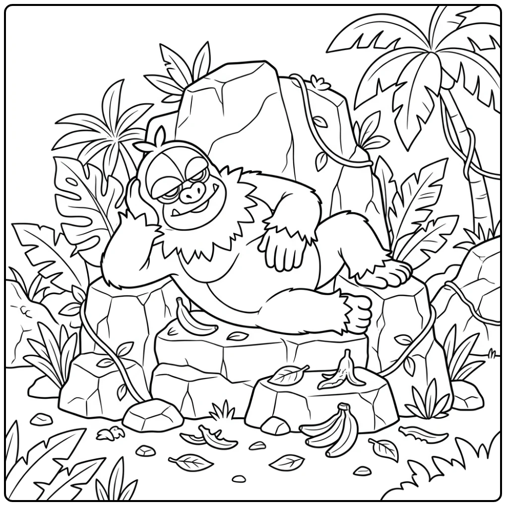 Pokemon Slaking coloring page