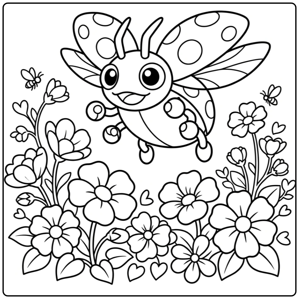 Pokemon Ledyba coloring page