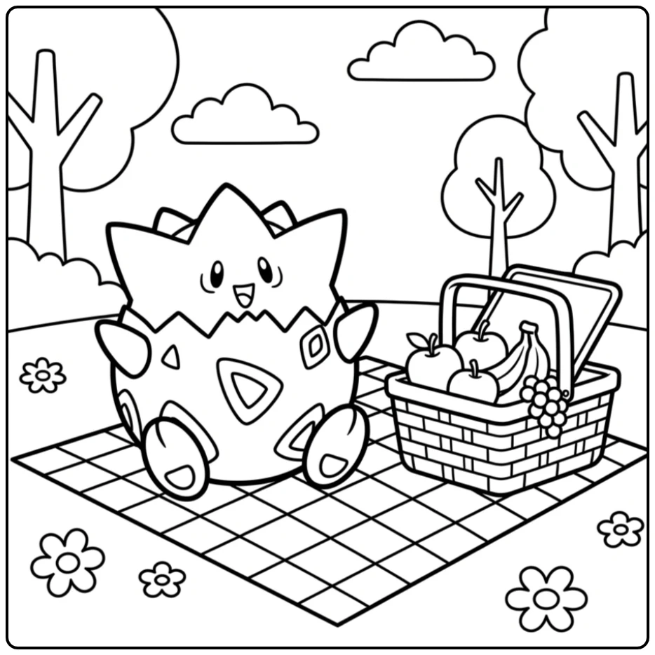 Pokemon Togepi coloring page