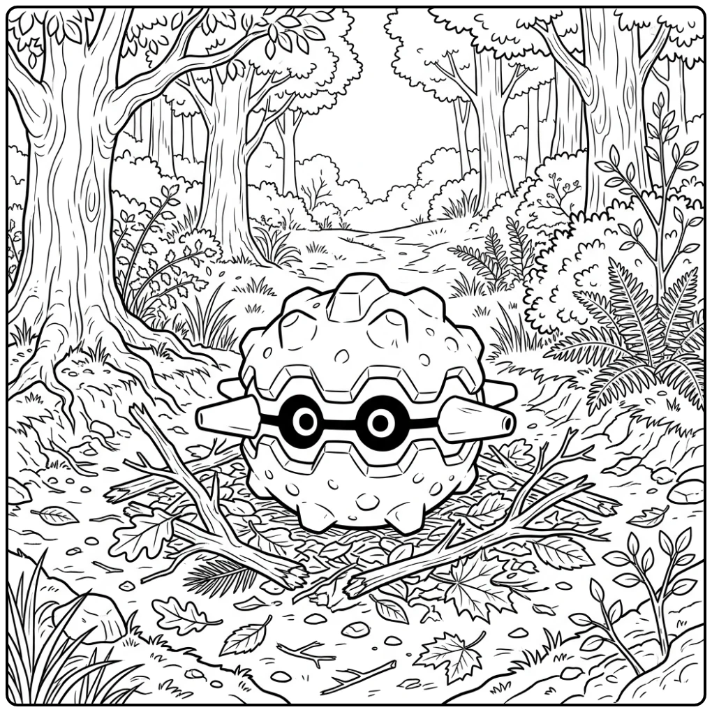 Pokemon Forretress coloring page