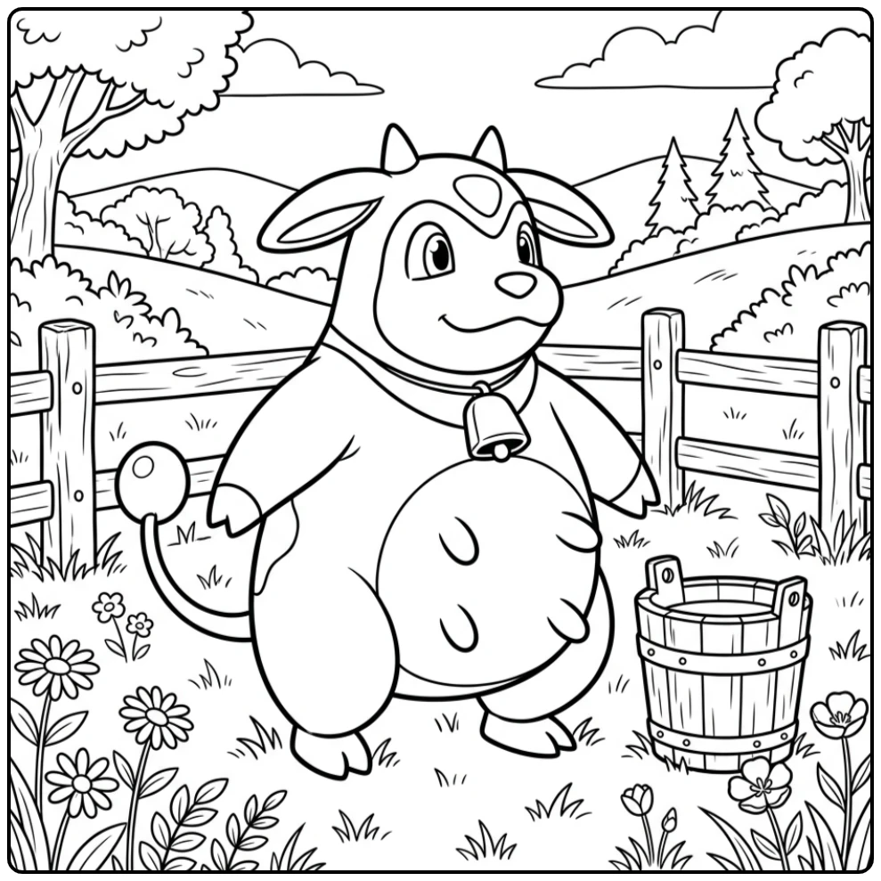 Pokemon Miltank coloring page