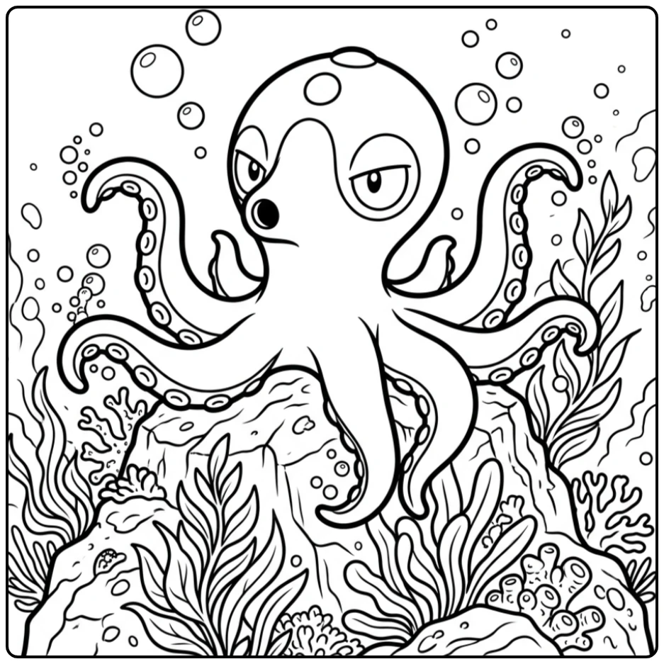 Pokemon Octillery coloring page