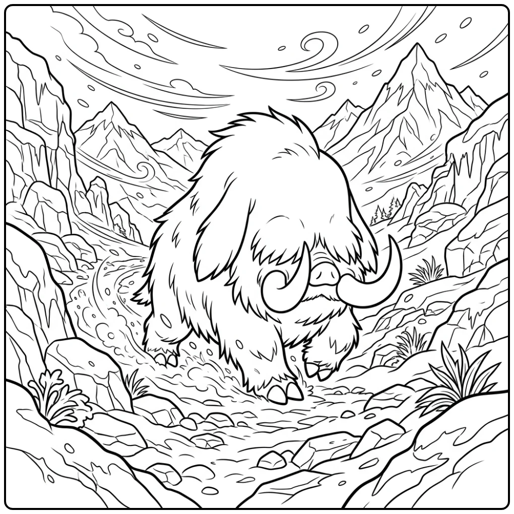 Pokemon Piloswine coloring page