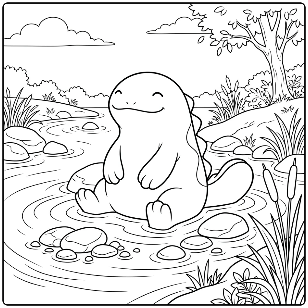 Pokemon Quagsire coloring page