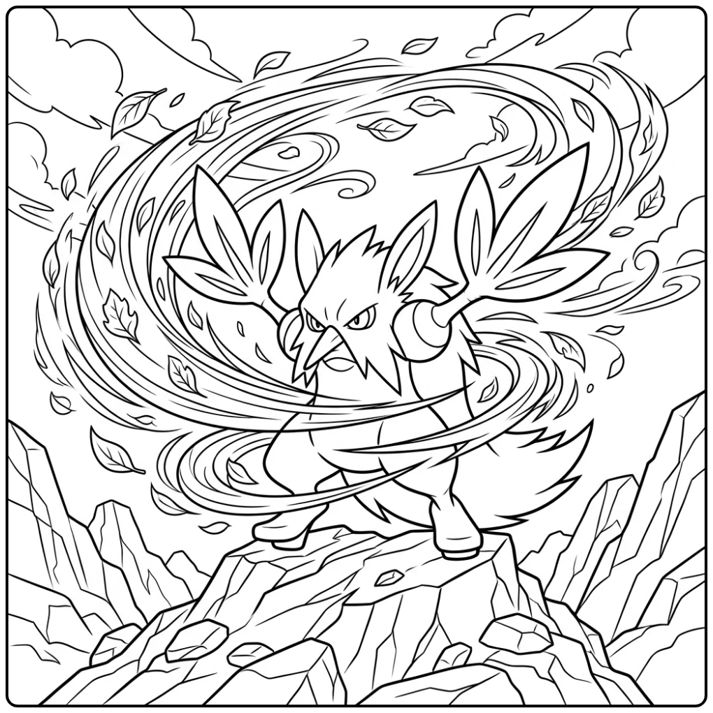 Pokemon Shiftry coloring page