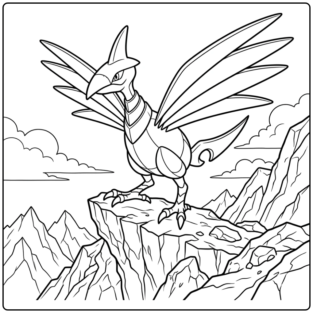 Pokemon Skarmory coloring page