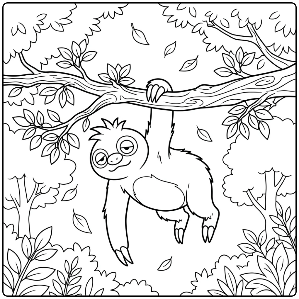 Pokemon Slakoth coloring page