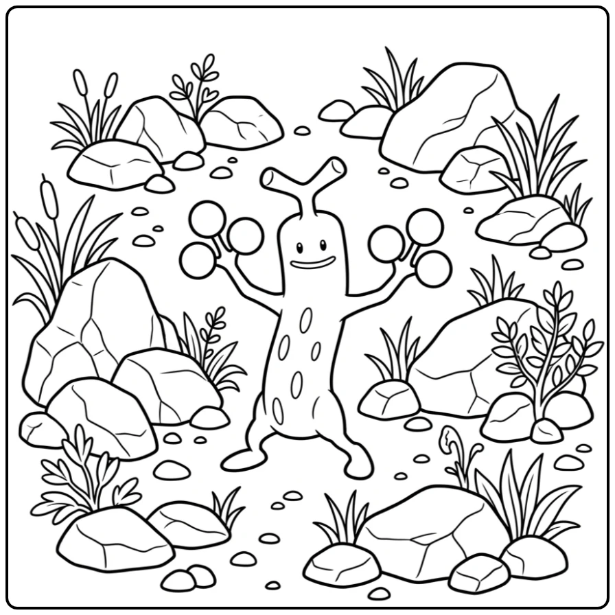 Pokemon Sudowoodo coloring page