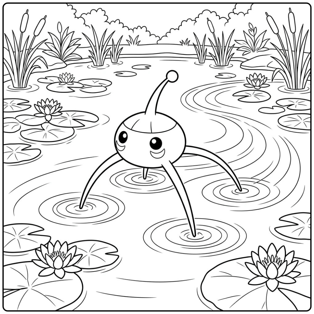 Pokemon Surskit coloring page