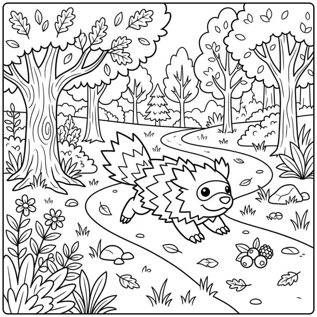 Pokemon Zigzagoon coloring page