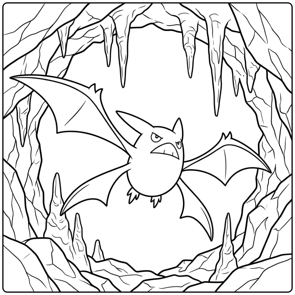 Pokemon Crobat coloring page