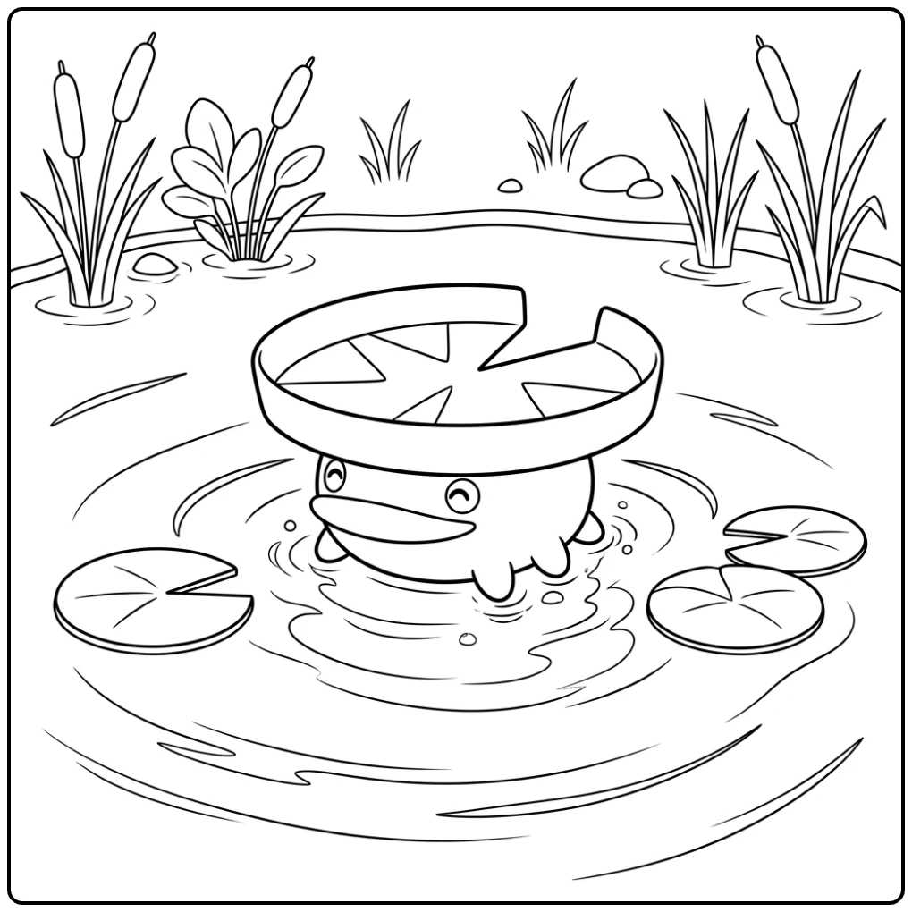 Pokemon Lotad coloring page