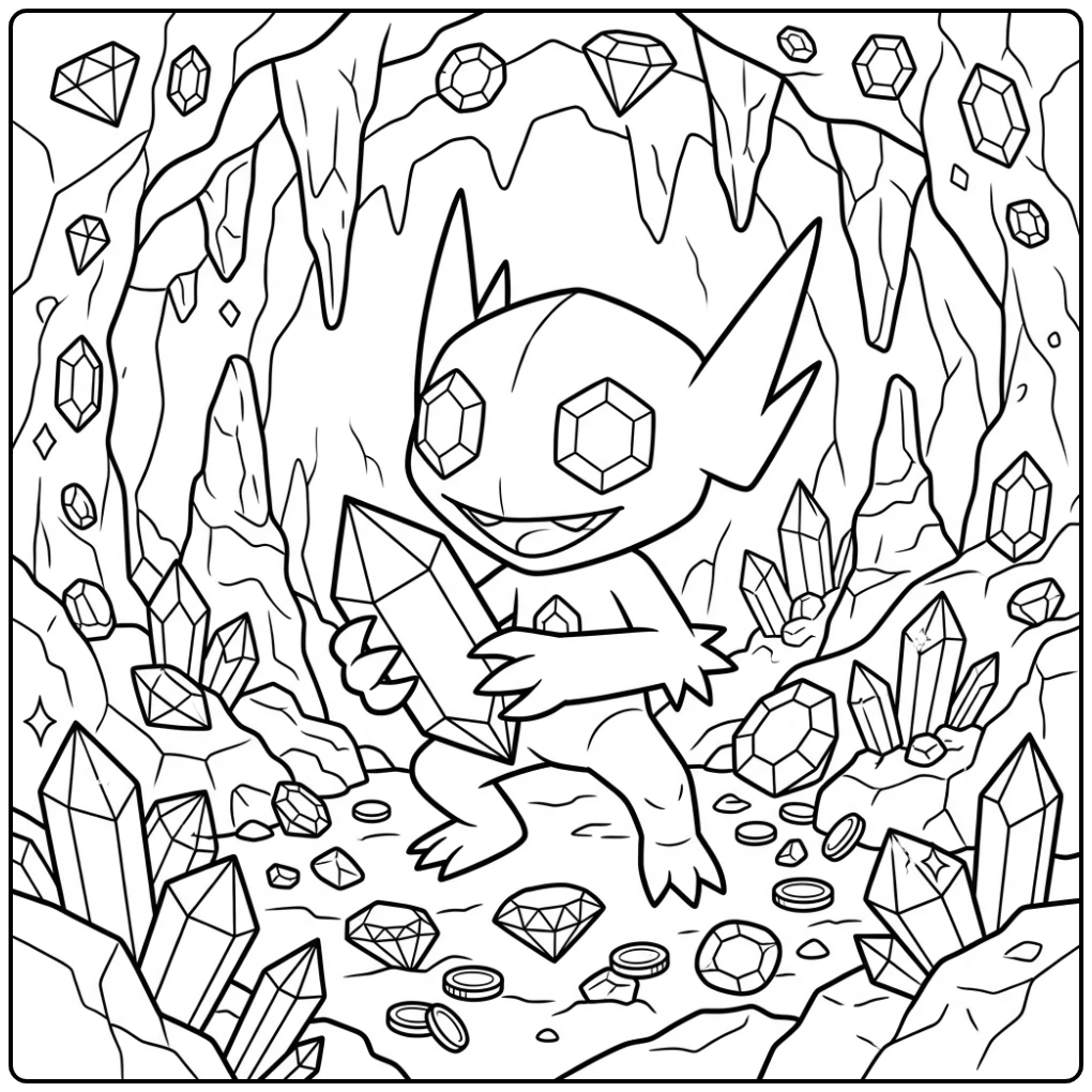 Pokemon Sableye coloring page