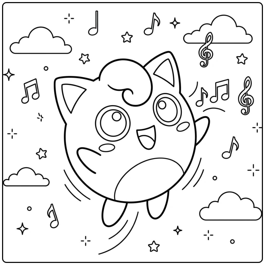 Jigglypuff coloring page