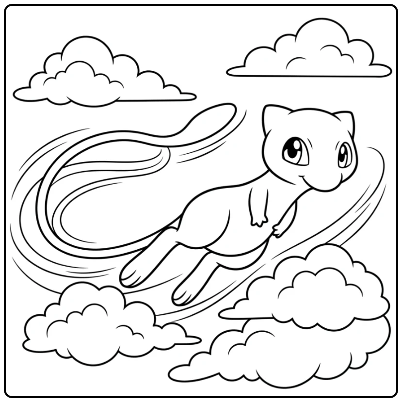 Mew coloring page