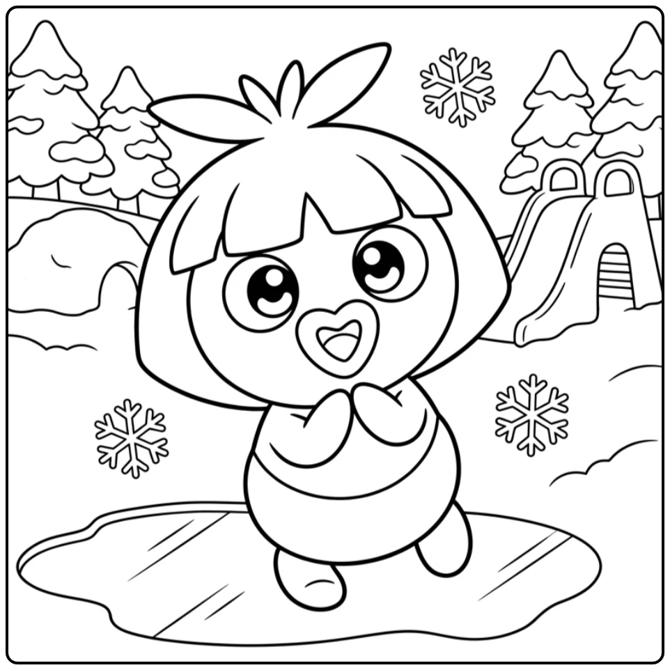 Pokemon Smoochum coloring page